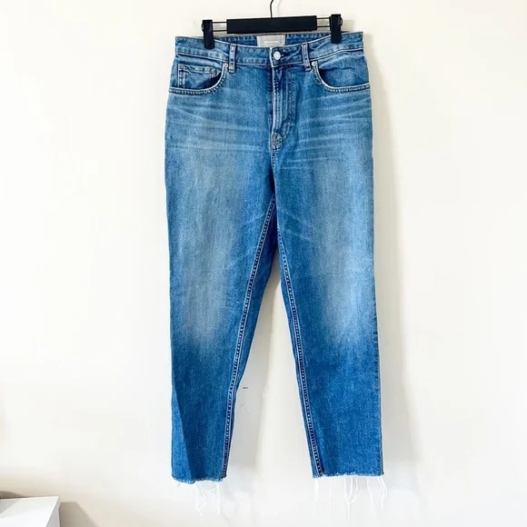 Everlane The Curvy Cheeky Medium Wash High Waist Denim Jean Size 30 Regular - Picture 2 of 13